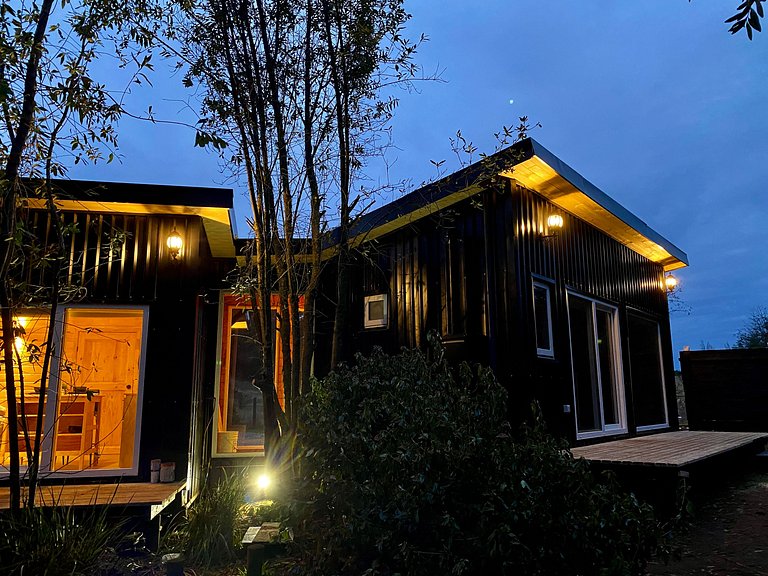 Container con tina temperada