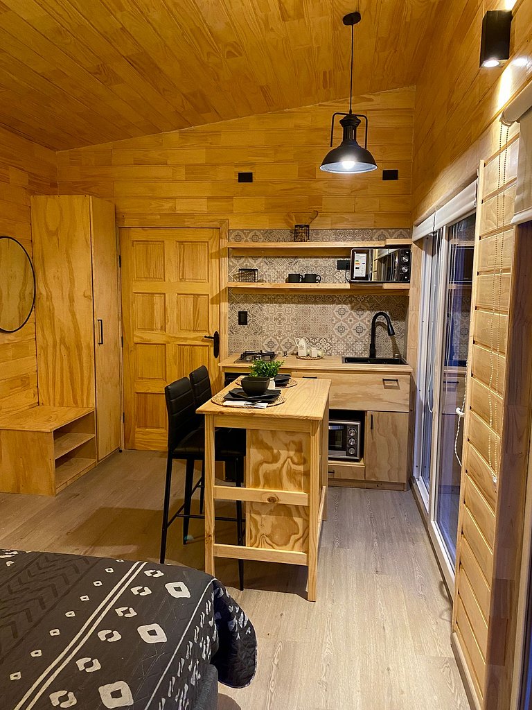 Container con tina temperada