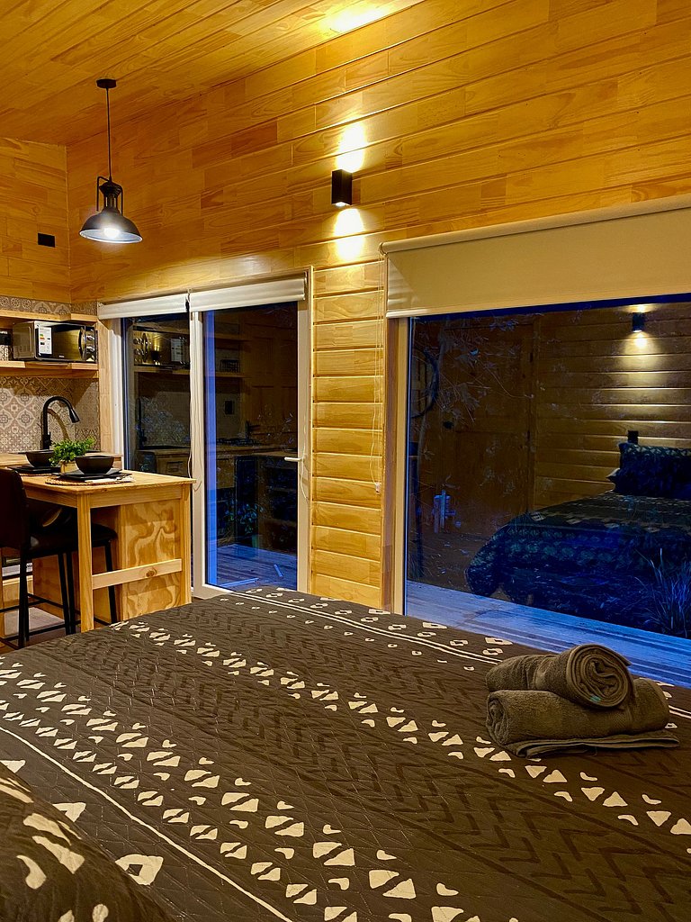 Container con tina temperada