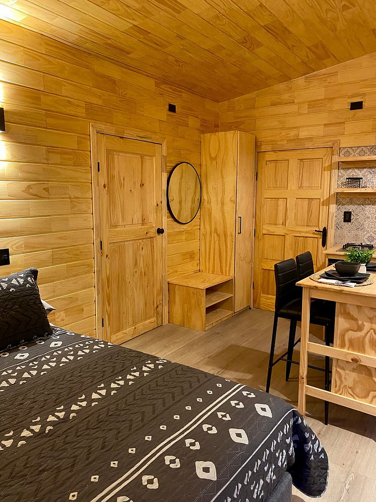 Container con tina temperada