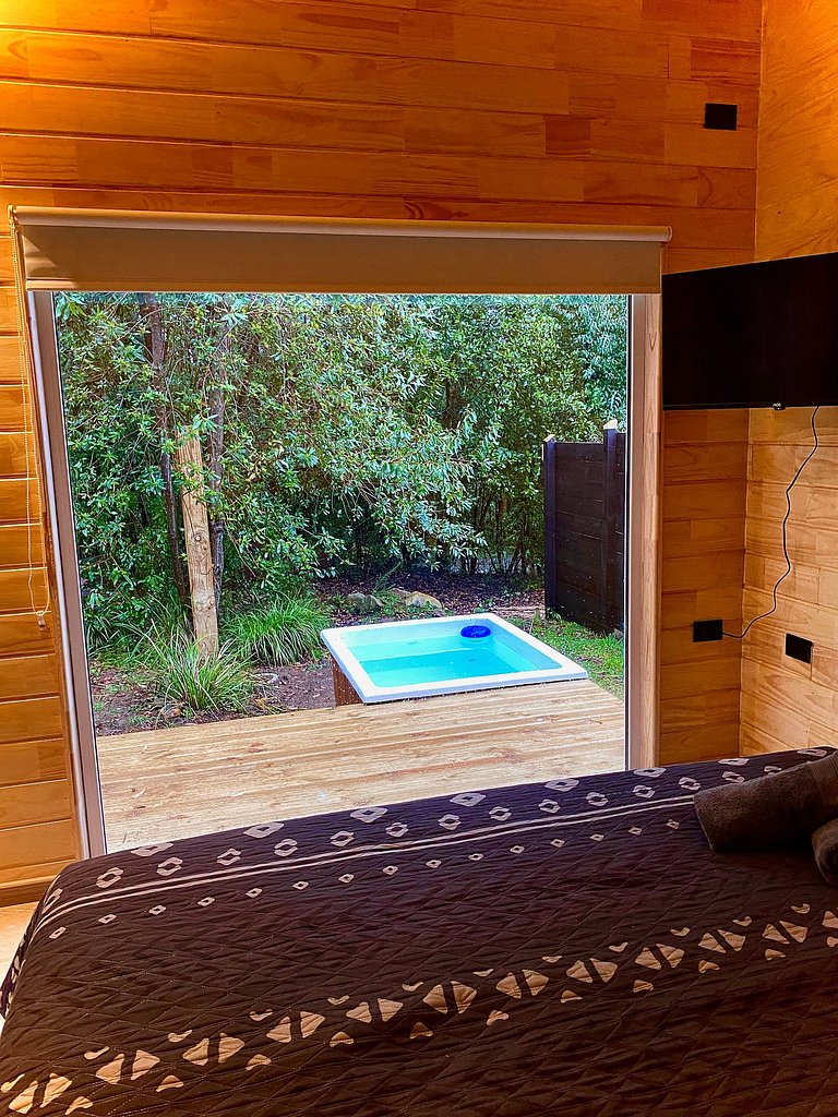 Container con tina temperada