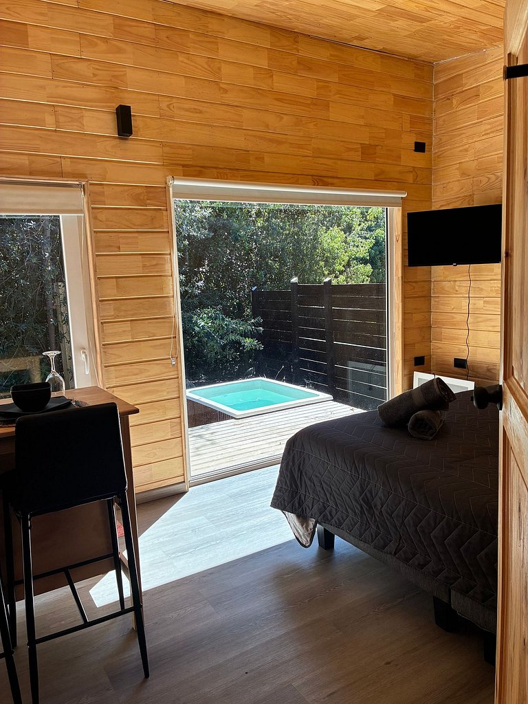 Container con tina temperada