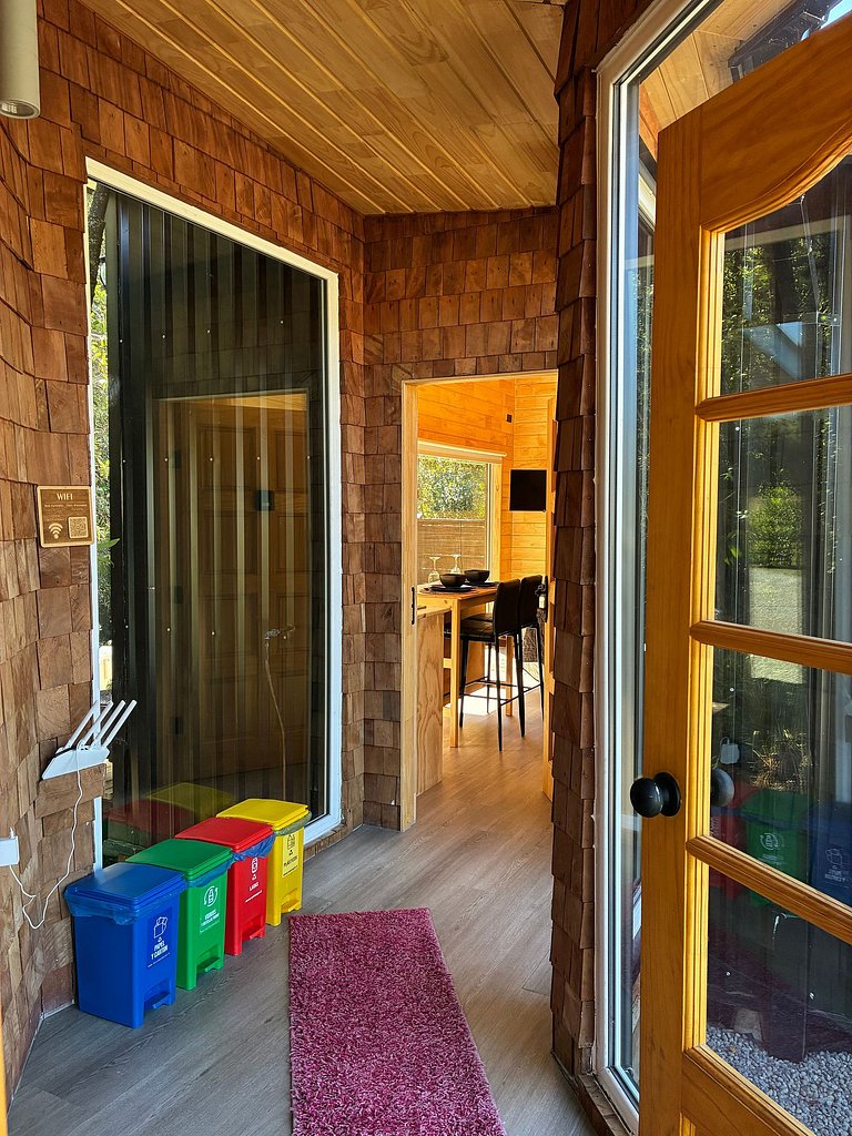 Container con tina temperada